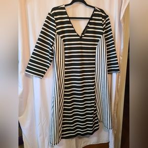 Lane Bryant 18/20 structured black and white dress